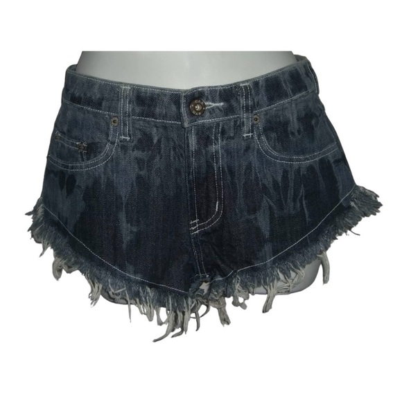 Carmar Shorts LF Bleached Short Festival ALT e-girl Grunge Booty Cut Off Dukes - Picture 7 of 16